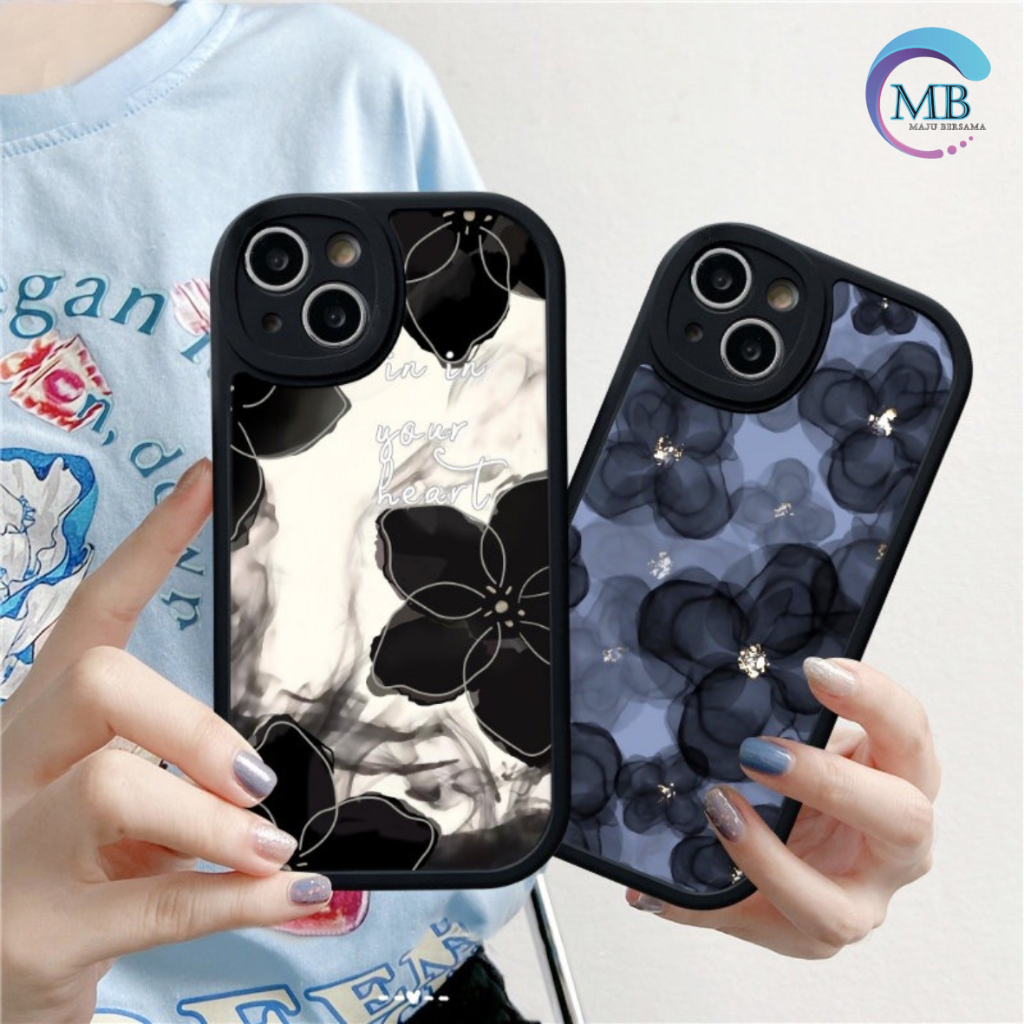 SS831 SILIKON SOFT CASE SOFTCASE CASING LUXURY FLORAL CASE FOR IPHONE 6 6+ 7 7+ 8 8+ X XS XR 11 12 13 14 PRO 11 12 13 14 14+ PROMAX MB8102