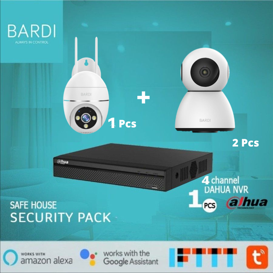 Paket Bundling Security Pack 3 Bardi IPC + NVR Dahua 4 Channel