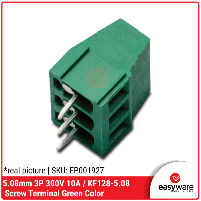 KF128-5.08 mm 3P 3 Pin Screw Terminal Block 5.08mm 300V 10A Terminal Blok 128 5.08