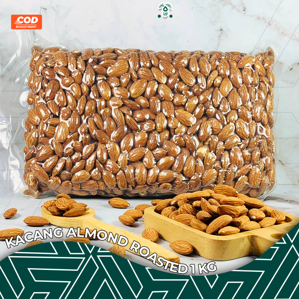 

ALMOND ROASTED 1kg KACANG ALMOND PANGGANG / ALMOND PANGGANG ROASTED