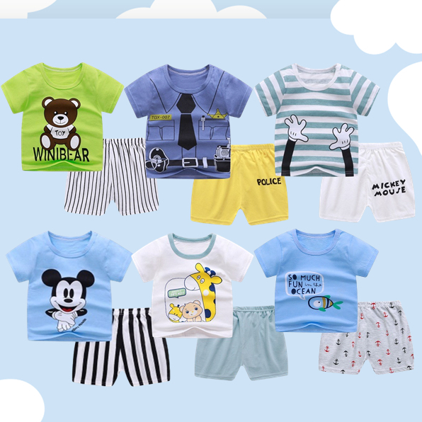 Baju Setelan Anak Lengan Pendek dan Celana Pendek / Baju Jumper Anak 01 [PART 1]