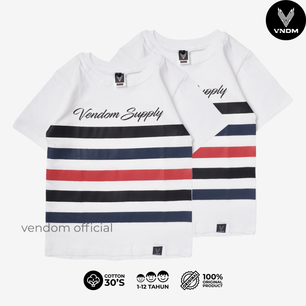 Vendom Kids Kaos Distro Anak Laki Laki &amp; Perempuan / Kaos unisex Umur 1-12 Tahun Cotton 30s Premium cotton 1