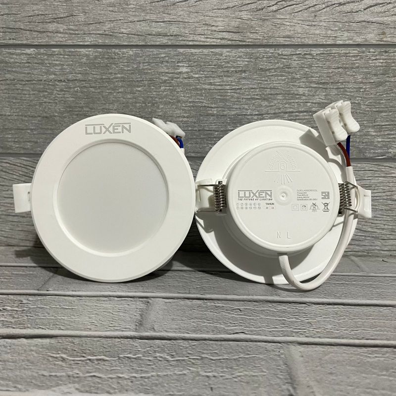 LUXEN CLASSIC DOWNLIGHT LED PANEL 5W INBOW IB BULAT TANAM DALAM PLAFON PUTIH COOL DAYLIGHT 6500K KUNING WARM WHITE 3000K NATURAL SEMU 4000K BERGARANSI 1 TAHUN BAGUS KUALITAS TERJAMIN