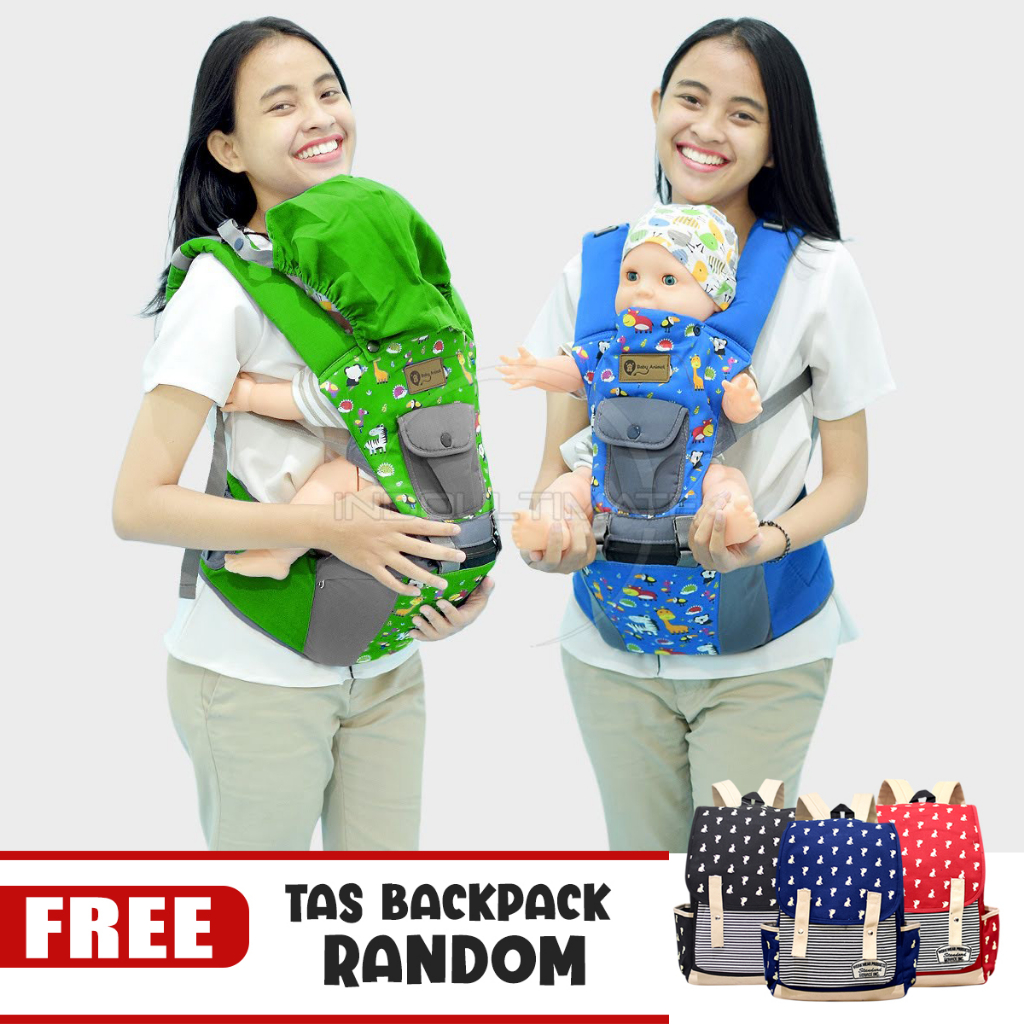 Gendongan Hipseat Bayi + Topi Pelindung Kepala Gendongan depan model terbaru Mommy Bag Gendongan Depan Anak Multifungsi Gendongan Anti Capek BY-471 / CC-794 Baby Carrier Gendongan Multifungsi Gendongan Carrier Bayi