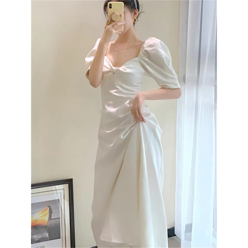 White Dress Sexy Elegan M503