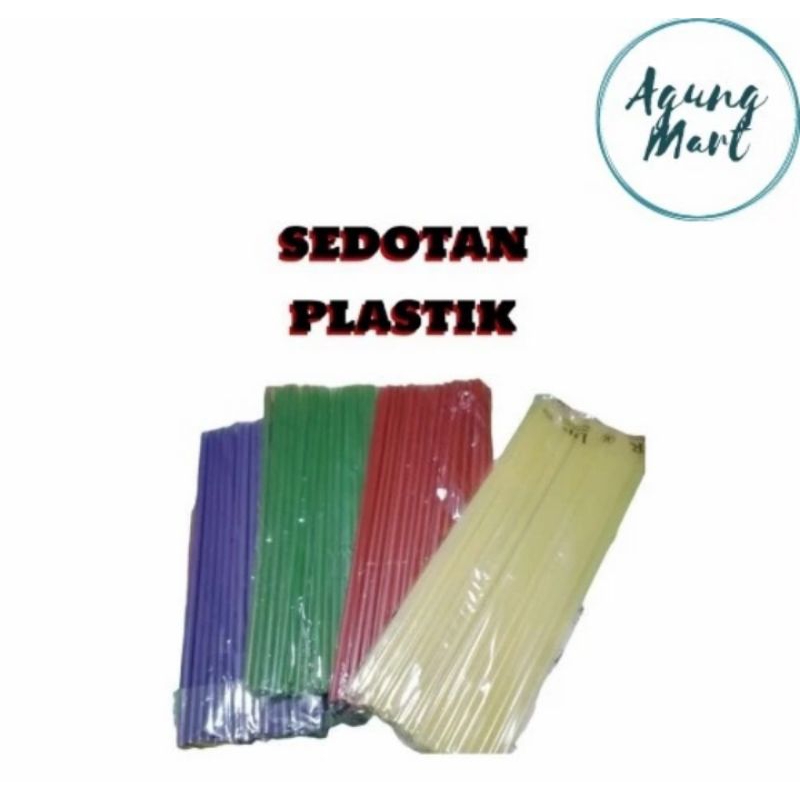 Sedotan Plastik Bungkus Kecil (1 bungkus)