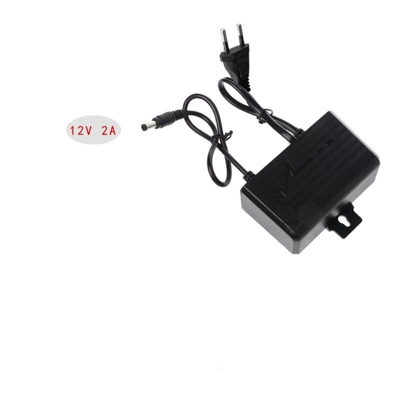 Adaptor 12 V 2 A Power Supply AC DC Outdoor Waterproof EU Plug - 1220 - Black