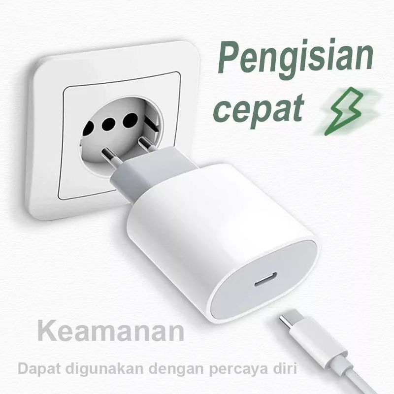 CASAN ADAPTOR 20W CHARGER + KABEL DATA VIBOX - CAS - KABEL CHARGER