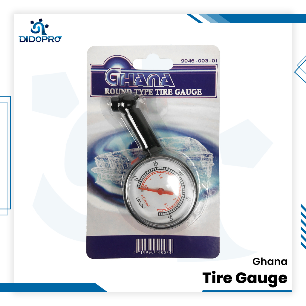 Tire Pressure Gauge 50 PSI GHANA / Alat Pengukur Tekanan Angin