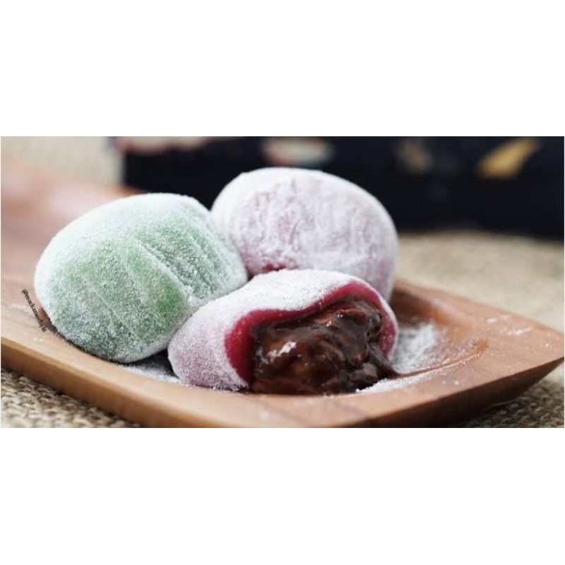 

Moci Coklat Strawberry, Moci Strawberry coklat, Moci Ichigo daifuku Lumer