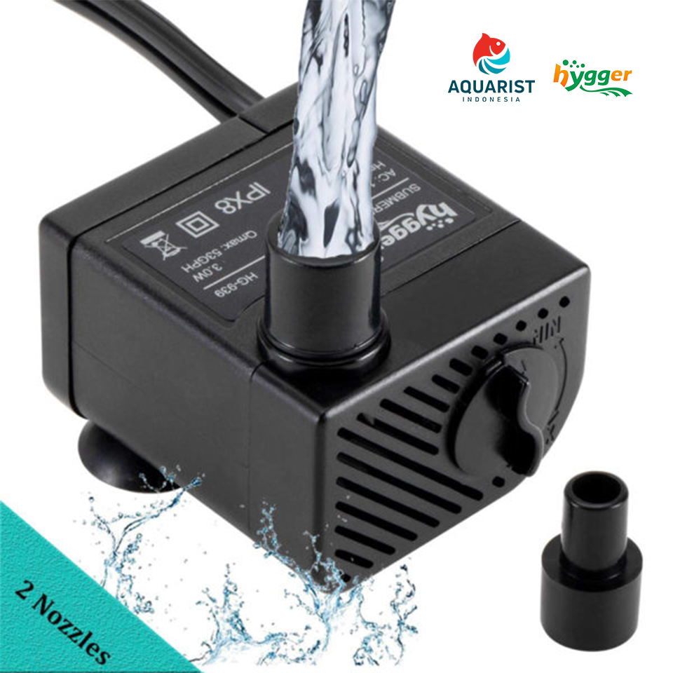 Hygger Aquarium Small Water Pump / Pompa Aquarium Kecil / Pompa Hidroponik