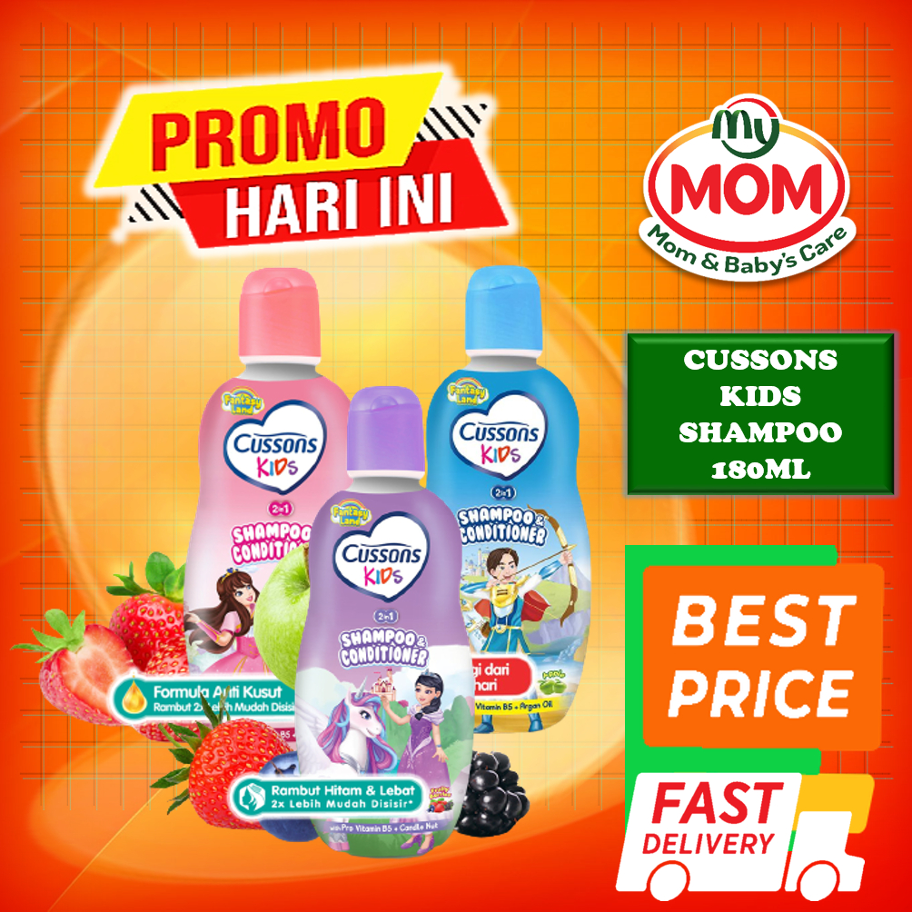 [BPOM] Cussons Kids Shampoo 90ml &amp; 180ml / Cussons Shampo Anak 180 ml &amp; 90 ml / MY MOM