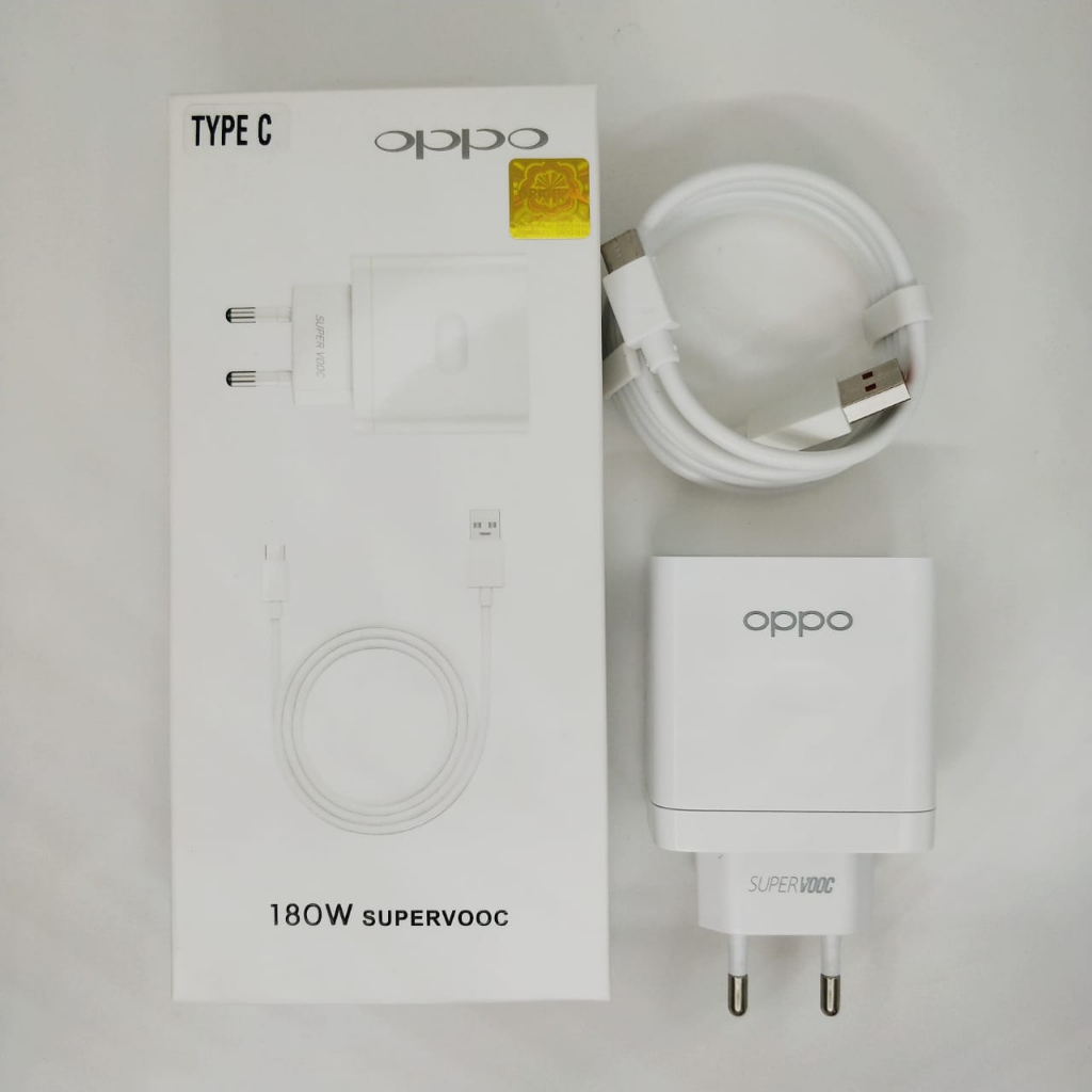 Charger TC Ori100 Oppo 180w Support super Vooc Micro Type-C daya besar kualitas terbaik bisa buat semua hp BY SMOLL