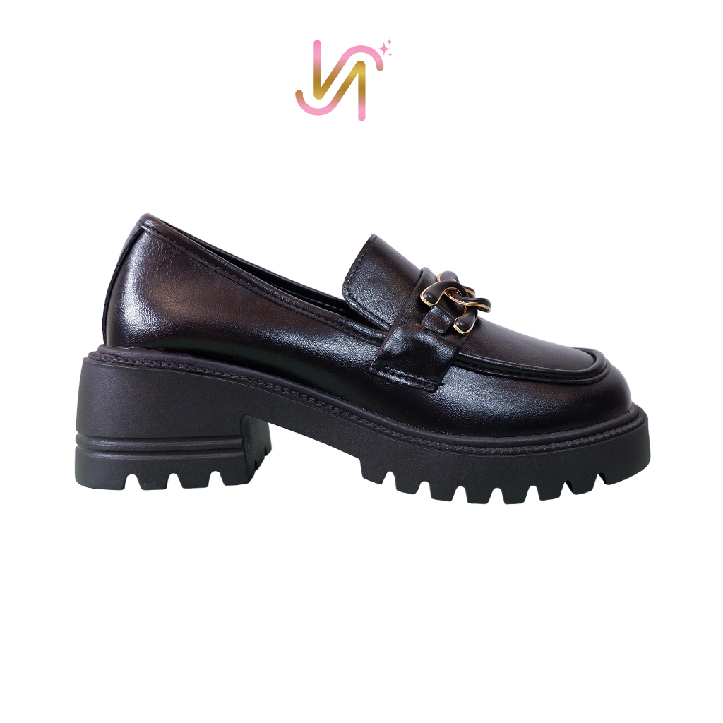 Nadilastuff Glossy docmart Loafers Pantofel Sepatu Wanita Premium