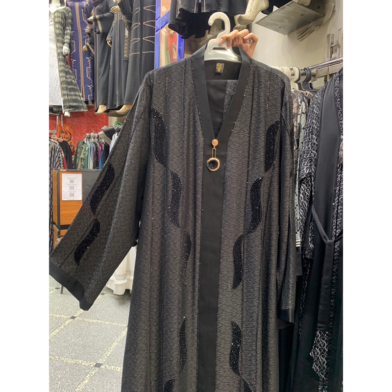 ABAYA HITAM TEKSTUR MEWAH || ABAYA HITAM BEST SELLER || ABAYA IMPOR MESIR ORIGINAL