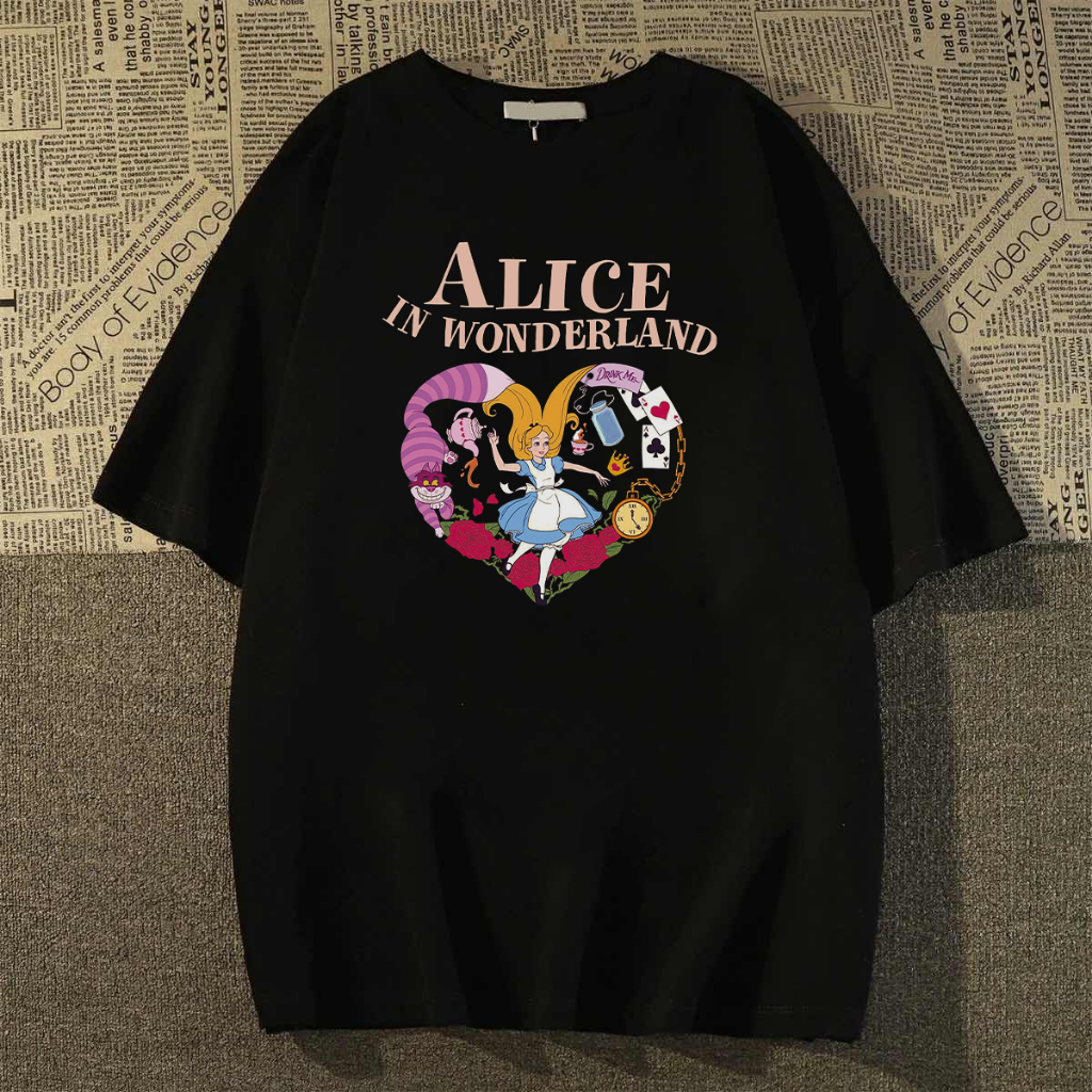 RDGF OVERSIZE  T-Shirt  fashion Heart Break fashion alice di negeri ajaib/A0940