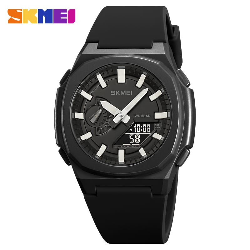 JAM TANGAN SKMEI 2091 DUAL TIME/SKMEI 2091 RUBBER STRAP/JAM TANGAN SKMEI WATERESISTAN/