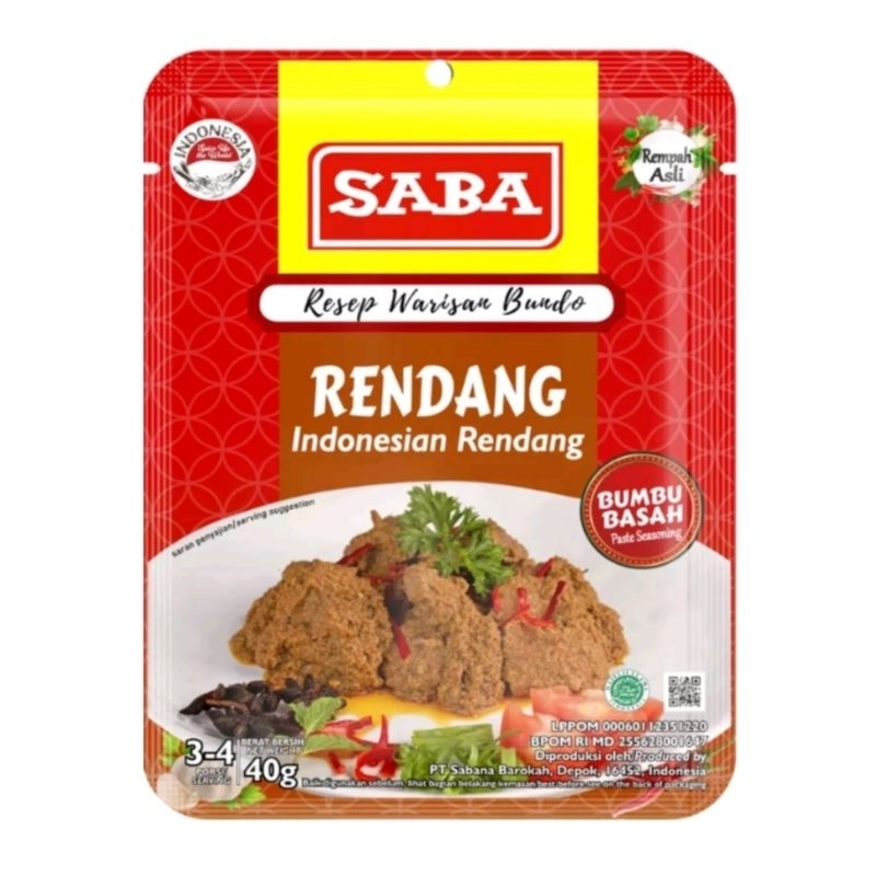 

Bumbu Rendang Saba 40 gr