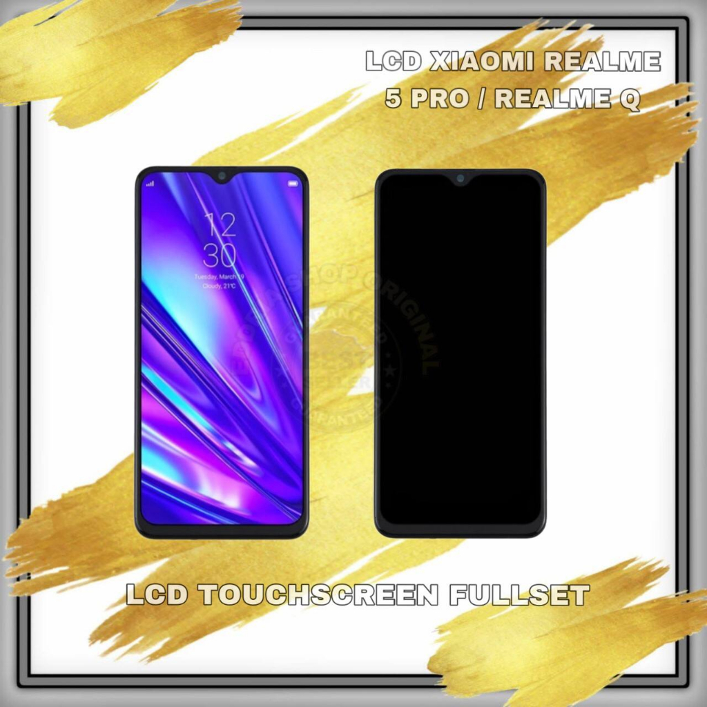 Lcd Touchscreen Oppo Realme 5 Pro Fullset Original Incell Baru Realme Q