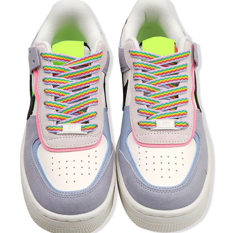 Tali Sepatu Sneakers Warna Warni Rainbow