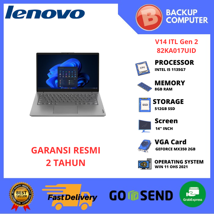 LAPTOP LENOVO V14 ITL Gen 2 82KA017UID I5 1135G7