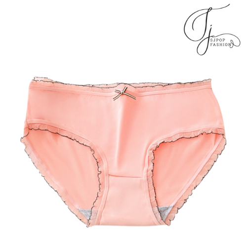 SJPOP Celana Dalam Wanita Pita Renda Katun CD Motif Underwear Sexy Sempak Korea