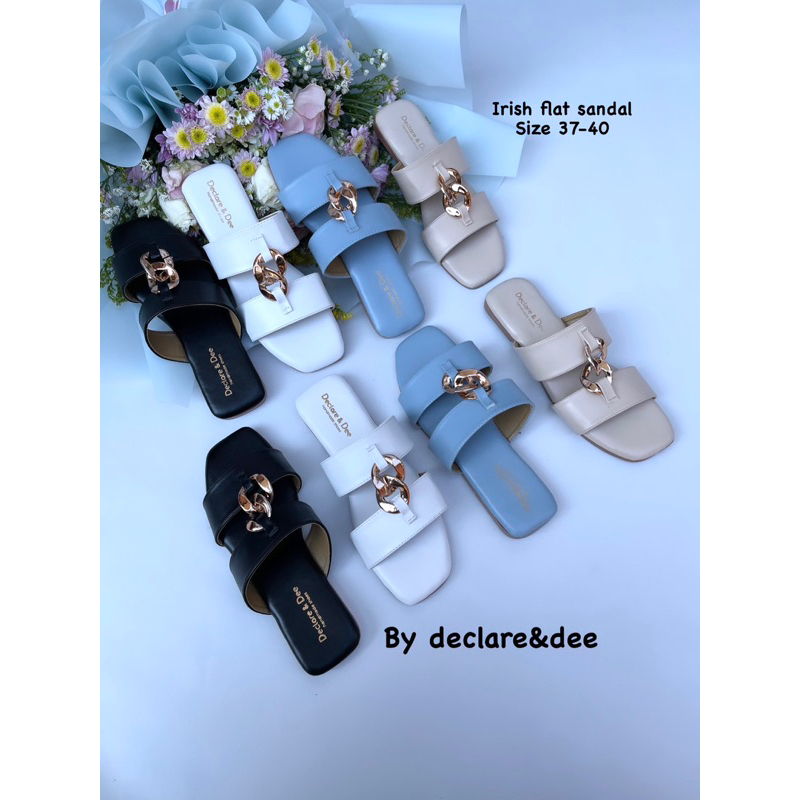 DECLARE&amp;DEE IRISH SANDAL FLAT WANITA MEWAH