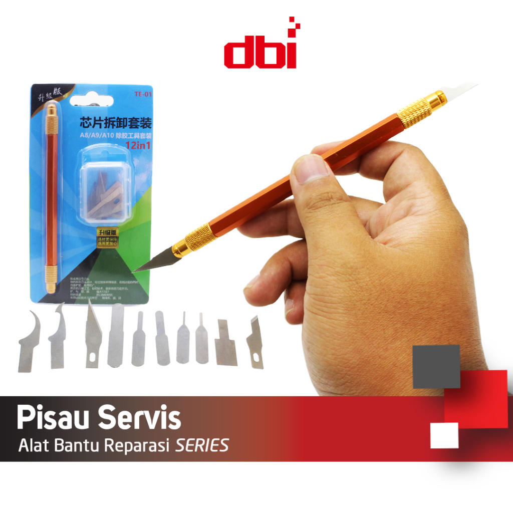 Pisau Alat Servis IC/Hobby 12 IN 1