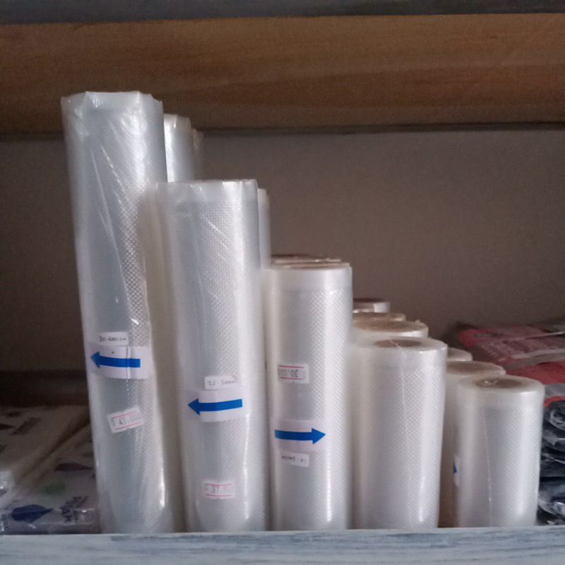 [MURAH] Plastik Vakum (vacum sealer) Roll embos. plastik vakum makanan panjang 500 meter