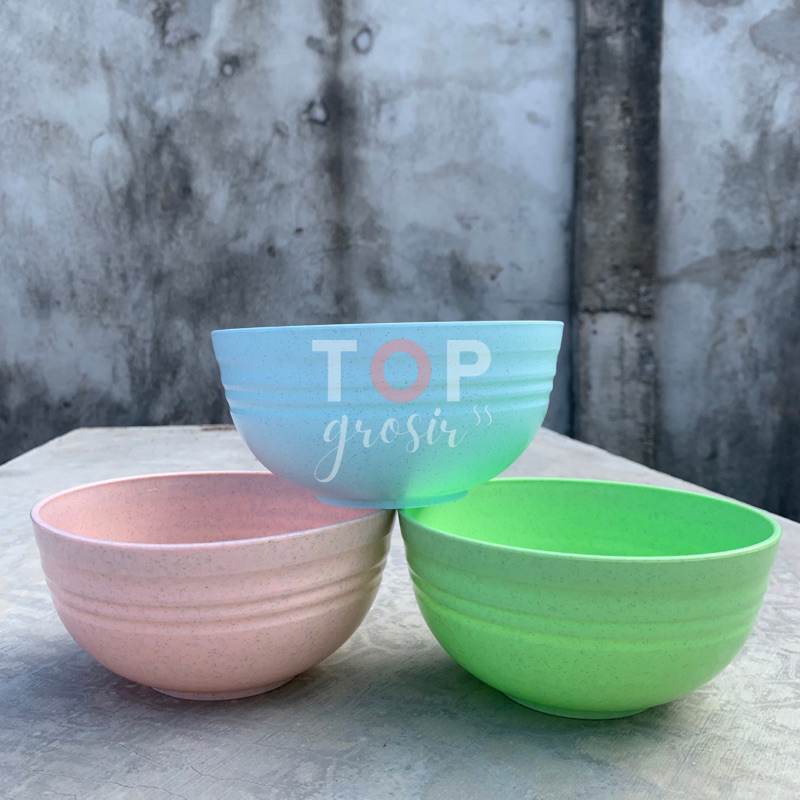 Mangkuk jerami/Mangkuk bulat/mangkok wheat straw bowl