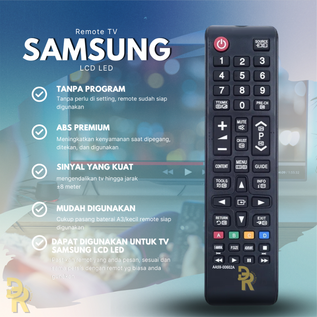 Remot Remote TV LCD/LED Smart Tv Samsung Type AA59-00602A