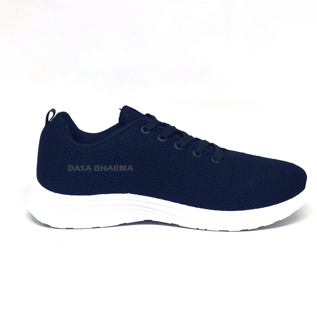 Sepatu New Era Daniel 01 L Sneakers Sekolah Pria Hitam Putih Size 39 - 43