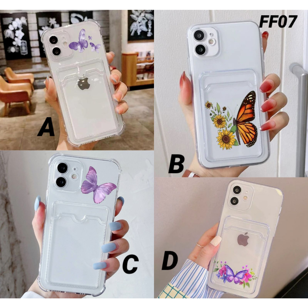 Casing motif butterfly FF07 for Samsung A02 A02s A03 A03s A04 A04e A04s Core A10 A10s A11 A12 A13 A14 A20 A30 A20s A21s A22 A32 A33 A34 A50 A30s A51 A52 A52s A53 A54 A71 A72 M02 M02s M11 J2 J7 Prime