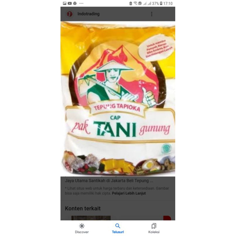 

tapioka cap tani gunung 500g