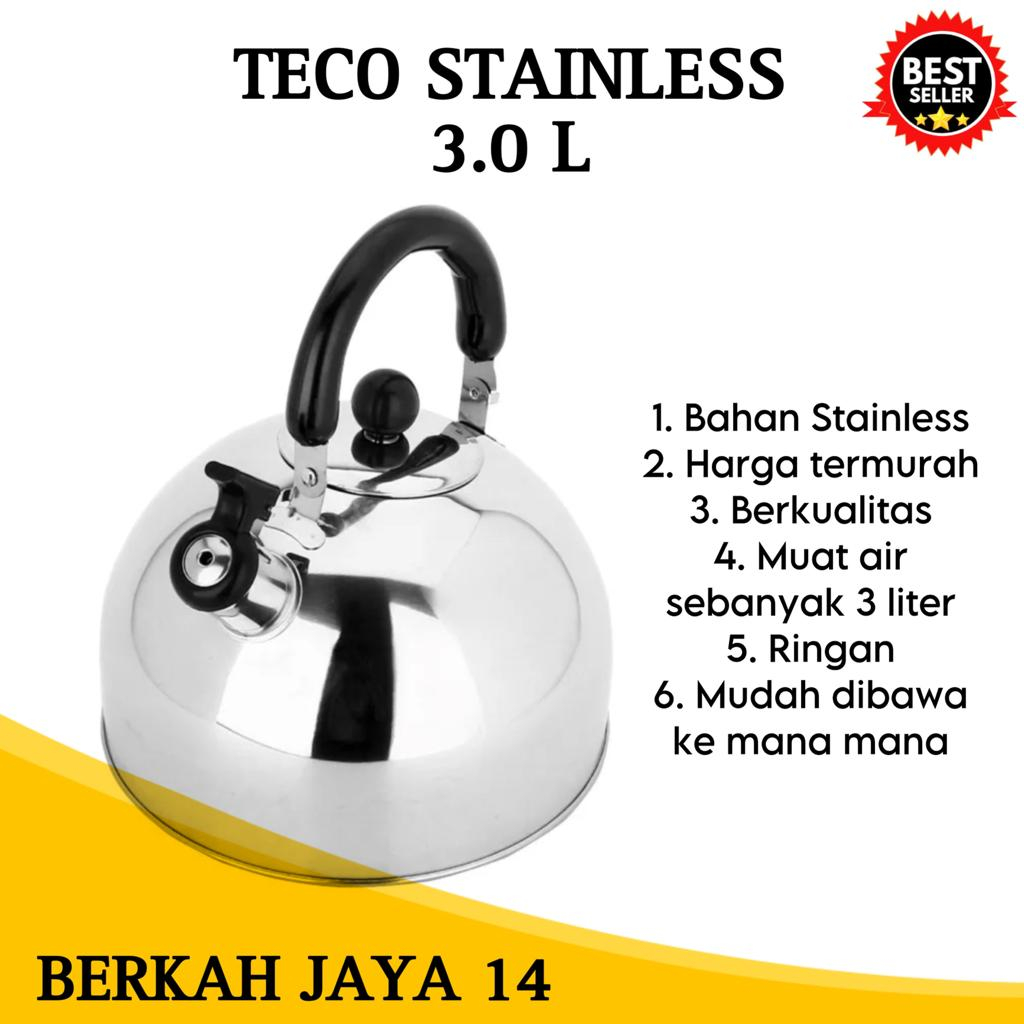 TECO TEKO CANGKIR AIR 3 LITER BAHAN ALUMUNIUM STAINLES KUAT HARGA MURAH BERKUALITAS PROMO PRODUK TERLARIS