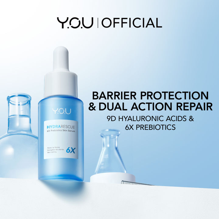 You HydraRescue 6X Prebiotics Skin Serum 30ml | Hyaluronic Acid for Hydrating | Melembapkan