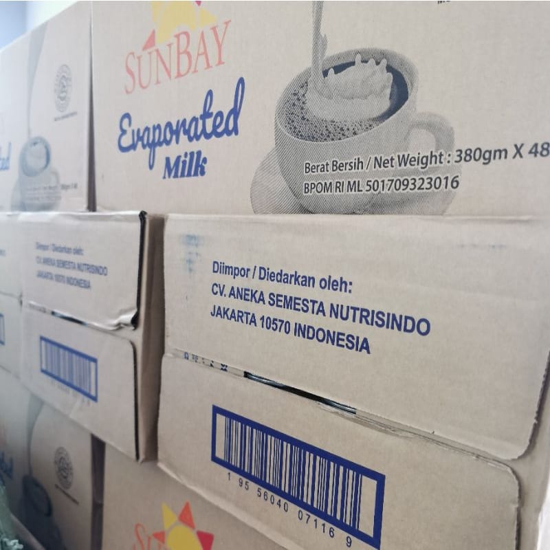 susu evaporasi sunbay susu creamer untuk campuran minuman kekinian jual per karton