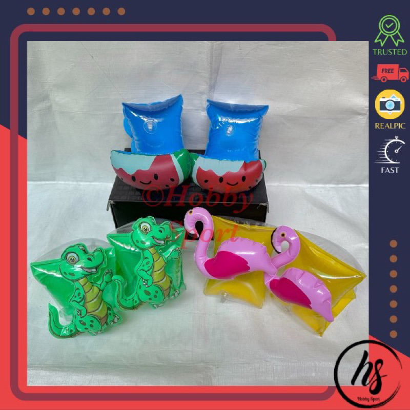 Ban Pelampung Lengan Anak Karakter Renang Tangan Band Berenang Latihan