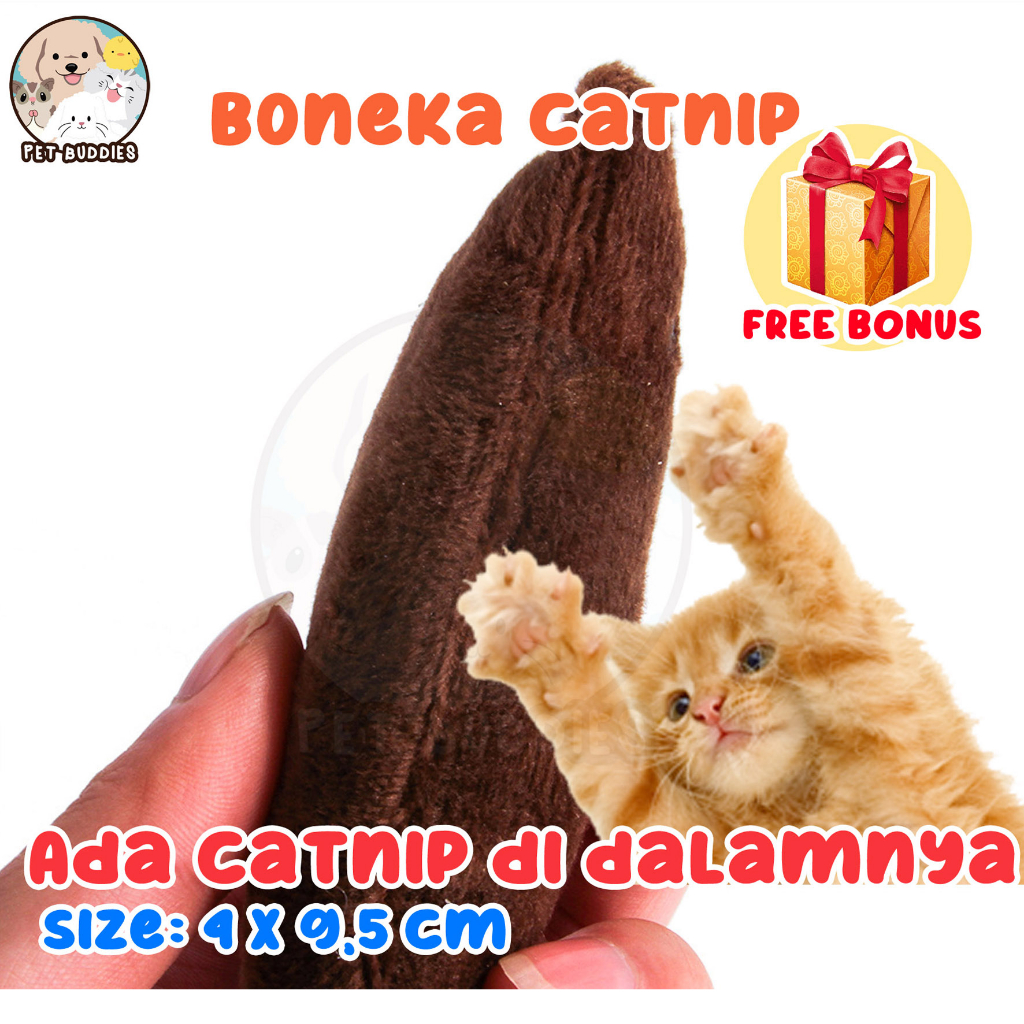 Boneka HITS Catnip Mainan Kucing Interaktif