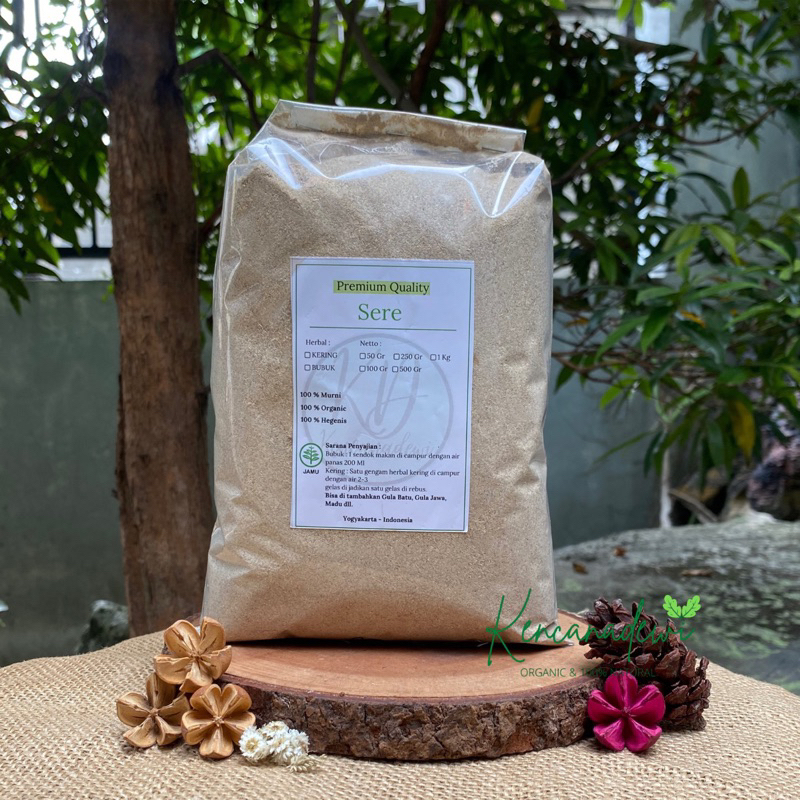 

Bubuk sereh-serai- Lemongrass- Cymbopogon citratus 250gr-1kg original herbal murni tanpa campuran