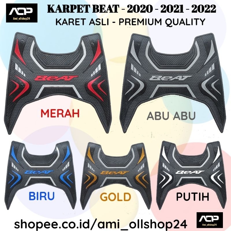 KARPET MOTOR BEAT - 2020 - 2021 - 2022 ( KARET ASLI PREMIUM QUALITY )