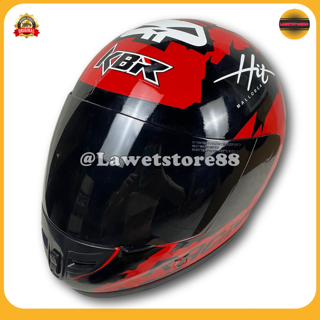 Helm Sepeda Motor Full Face Kbr Motif Venom K2 Dan Mandalika Original Helem Cakil Pria Wanita Dewasa
