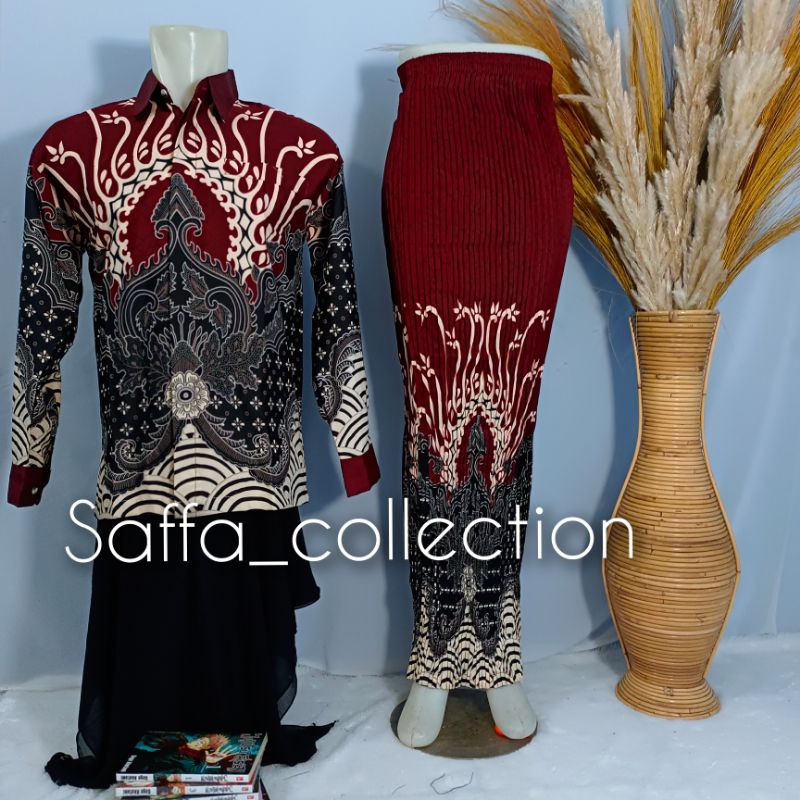 kemeja batik couple/batik couple rok prisket/couple kemeja/couple