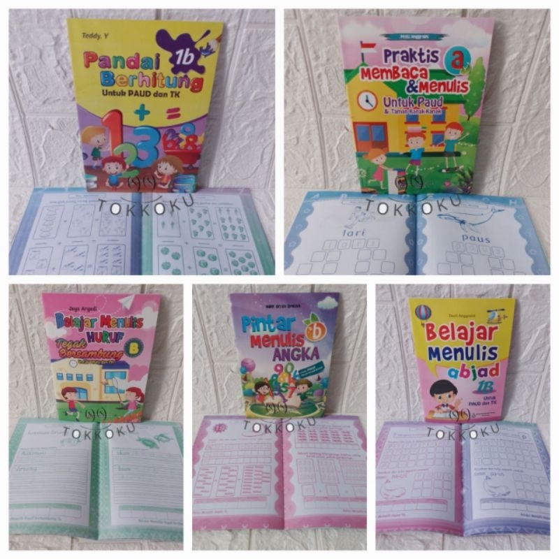 BUKU ANAK PAUD TK A - TK B MURAH - BUKU MEMBACA MENULIS BERHITUNG - BUKU PINTAR ANAK PAUD TK