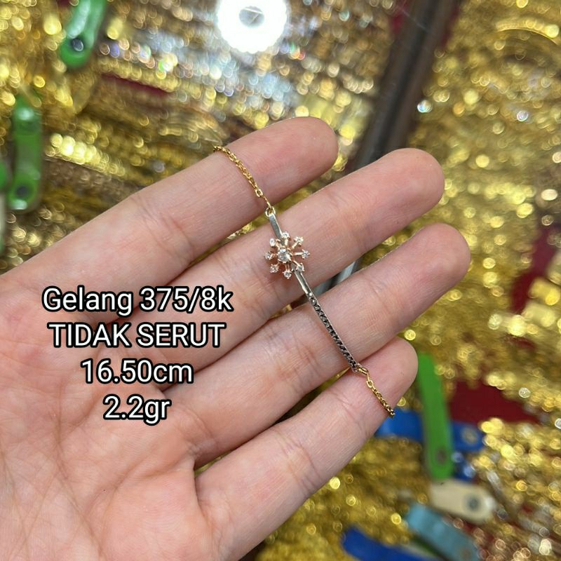 PERHIASAN GELANG EMAS ASLI EMAS 375/8K GELANG EMAS MODIS