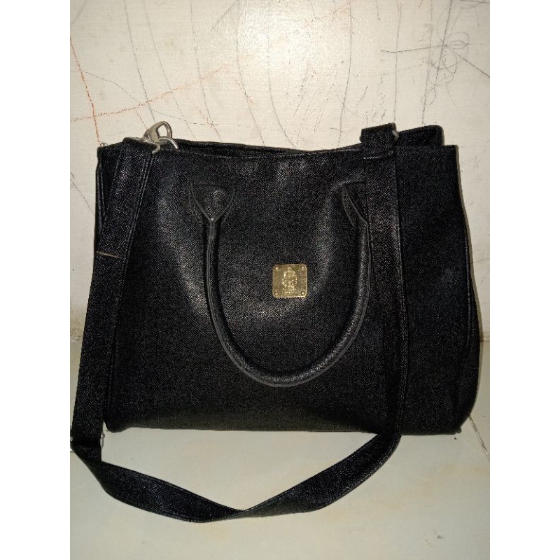 tas wanita Monza second preloved hitam Tote bag brand St. scotlondon lengkap tag