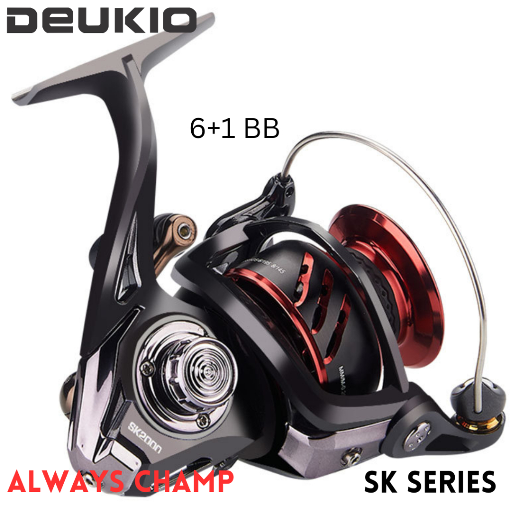 Reel Spinning Metal Premium Tangguh DEUKIO SK Seri 2000 - 6000