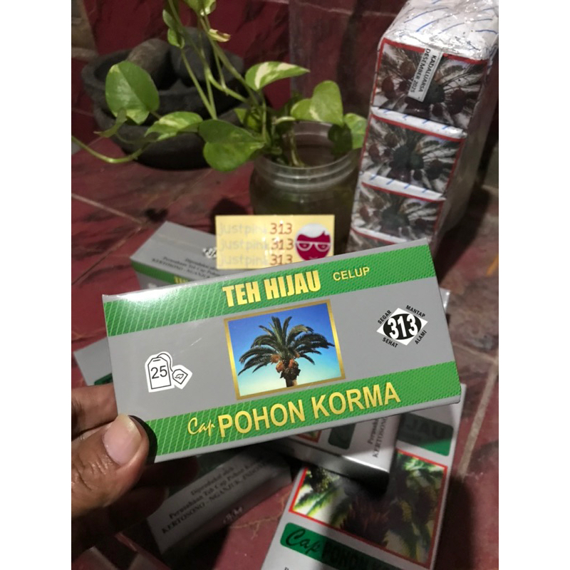 

TEH HIJAU CELUP cap POHON KORMA (1 box isi 25 pcs)