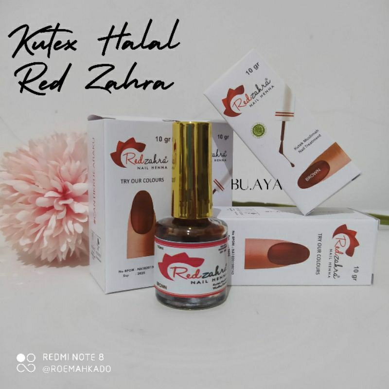 Red Zahra Kutex Halal Nail Henna