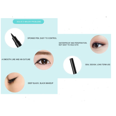 EYELINER DNM waterproof eyeliner pen pencil tahan lama hitam ORIGINAL TERMURAH